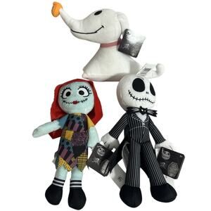 Nightmare Before Christmas 30th Anniversary Sally Zero and Jack Mini 8" Plush
